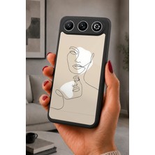 BG AKSESUAR General Mobile Gm 26 Uyumlu Kontur Desenli Kamera Korumalı Darbelere Dayanıklı Kılıf