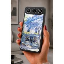 BG AKSESUAR General Mobile Gm 26 Uyumlu Çiçekkafe Desenli Kamera Korumalı Darbelere Dayanıklı Kılıf