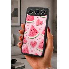 BG AKSESUAR General Mobile Gm 26 Uyumlu Karpuz Desenli Kamera Korumalı Darbelere Dayanıklı Kılıf