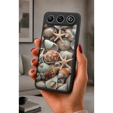 BG AKSESUAR General Mobile Gm 26 Uyumlu Denizkabuğu Desenli Kamera Korumalı Darbelere Dayanıklı Kılıf