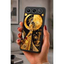 BG AKSESUAR General Mobile Gm 26 Uyumlu Dolunay Desenli Kamera Korumalı Darbelere Dayanıklı Kılıf