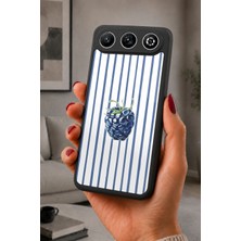 BG AKSESUAR General Mobile Gm 26 Uyumlu Böğürtlen Desenli Kamera Korumalı Darbelere Dayanıklı Kılıf
