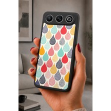 BG AKSESUAR General Mobile Gm 26 Uyumlu Damla Desenli Kamera Korumalı Darbelere Dayanıklı Kılıf