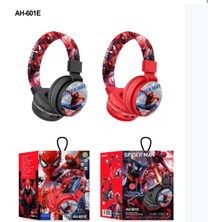 Azurtech Spider-Man AH-601E Çocuk Bluetooth Kulaklık Kablosuz Kulak Üstü Kulaklık – Uzun Şarj Ömrü