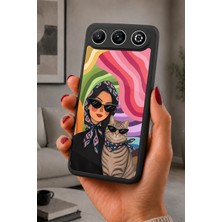 BG AKSESUAR General Mobile Gm 26 Uyumlu Fular Desenli Kamera Korumalı Darbelere Dayanıklı Kılıf