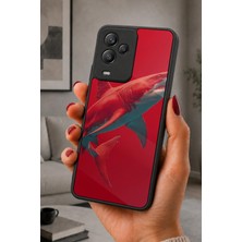 BG AKSESUAR General Mobile GM24 Pro Uyumlu Köpekbalığı Desenli Kamera Korumalı Darbelere Dayanıklı Kılıf