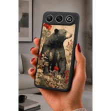 BG AKSESUAR General Mobile Gm 26 Uyumlu Karaayı Desenli Kamera Korumalı Darbelere Dayanıklı Kılıf