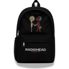 Fuddy Moda Unisex Radiohead Baskılı Sırt Çantası, Rock Band Temalı Okul Çantası