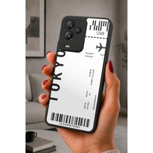 BG AKSESUAR General Mobile GM24 Pro Uyumlu Uçakbileti Desenli Kamera Korumalı Darbelere Dayanıklı Kılıf
