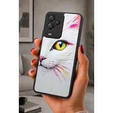 BG AKSESUAR General Mobile GM24 Pro Uyumlu Kedigözü Desenli Kamera Korumalı Darbelere Dayanıklı Kılıf