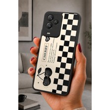 BG AKSESUAR General Mobile GM24 Pro Uyumlu Cherry Desenli Kamera Korumalı Darbelere Dayanıklı Kılıf