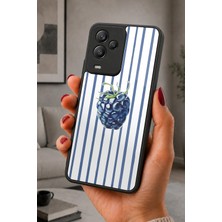 BG AKSESUAR General Mobile GM24 Pro Uyumlu Böğürtlen Desenli Kamera Korumalı Darbelere Dayanıklı Kılıf