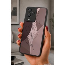 BG AKSESUAR General Mobile GM24 Pro Uyumlu Yapraklı Desenli Kamera Korumalı Darbelere Dayanıklı Kılıf