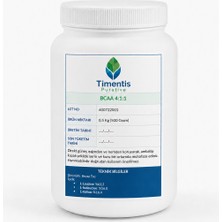 Timentis Purative Bcaa 4.1.1 500 Gram (Hammadde)
