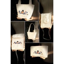 Ggart Handmade Bellıs 3’lü Set Çanta, Portföy, Telefonluk V1
