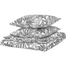 Ikea Brokdracena Siyahbeyaz 240X220/50X60 cm Çift Kişilik Nevresim Seti