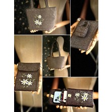 Ggart Handmade Bellıs 2’li Set Çanta, Telefon Çantası V11