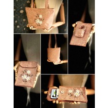 Ggart Handmade Bellıs 2’li Set Çanta, Telefon Çantası V61