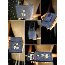 Ggart Handmade Bellıs 2’li Set Çanta, Telefon Çantası V7