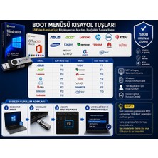 Windows 11 Pro Format USB 16 GB + Orijinal Office Lisans Key Paketi