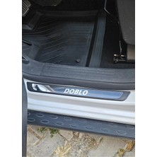 DBC Online Fiat Doblo Krom Kapı Eşik Koruma 2 Parça Kapı Eşiği Çizilmeye Karşı