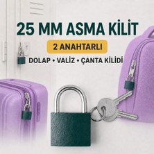 Hard Guard Mini Asma Kilit 2 Anahtarlı – Valiz, Bavul, Çanta ve Dolap KILIDI25 mm