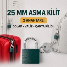 Hard Guard Valiz, Çanta, Dolap, Okul ve Spor Salonu Kilidi 25 mm Asma Kilit 2 Anahtarlı