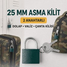 Hard Guard Dolap, Valiz, Bavul, Çanta ve Yurt Kilidi 25 mm Asma Kilit 2 Anahtarlı