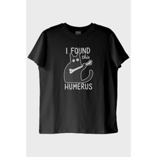 Lofux Humerus Mizahi Siyah Tişört