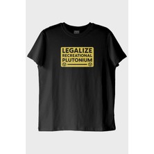 Lofux Legalize Plutonium Siyah Tişört