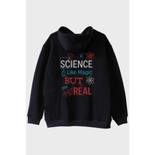Lofux Science Like Magic Siyah Hoodie