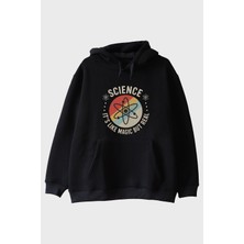 Lofux Magic Science Siyah Hoodie