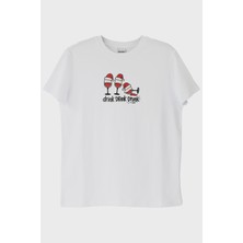 Lofux Drink Drank Drunk Beyaz Tişört
