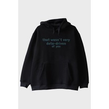 Lofux Data Driven Siyah Hoodie