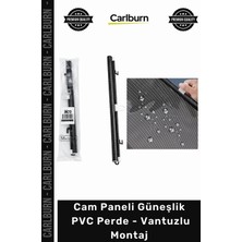 Carlburn Özel Üretim Isı Yalıtımlı Makaralı Stor Ofis Araç Cam Paneli Güneşlik Pvc Perde Vantuzlu Montaj