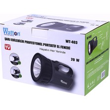 Sungur's Store Şarj Edilebilir Profesyonel Portatif El Feneri WT-403