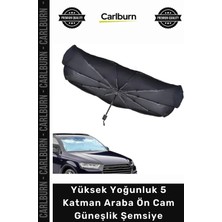 Carlburn Yüksek Yoğunluk 5 Katman Süper Güneş Koruyucu Isı Yalıtım Katlanabilir Araba Ön Cam Güneşlik Şemsiye