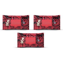 Sungur's Store 3 Paket Red Rose Islak Havlu Mendil 90 Adet Kapaklı Gül Kokulu
