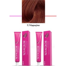 Sungur's Store 2 Li Set Premium 7.7 Kapuçino - Kalıcı Krem Saç Boyası 2 x 50 G Tüp