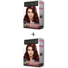 Sungur's Store 2x2 Tüp Krem Saç Boyası Seti Amazon Kızılı No:55.46