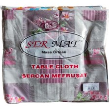 Sungur's Store 100X140 Sermat Masa Örtüsü Masalık Hazır Düz Kesim ROYALEKS-MH136