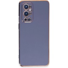 Sungur's Store One Plus 9 Pro Kılıf Volet Silikon - Mavi