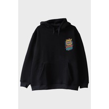 Lofux Only Good Vibes Siyah Hoodie