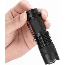 Sungur's Store Km-87 Polis Tipi Zoomlu Şarjlı Metal Dağ Kamp Cep Feneri Cree LED 2300 Lumens