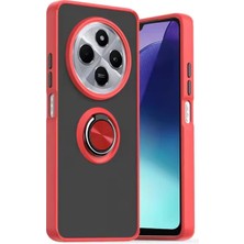 Sungur's Store Xiaomi Redmi 14C Kılıf Montreal Yüzüklü Silikon Kapak - Kırmızı