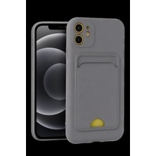 Sungur's Store Apple Iphone 11 Kılıf Kelvin Kartvizitli Silikon - Gri
