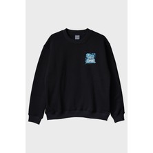 Lofux She Is The One Siyah Bisiklet Yaka Sweatshirt