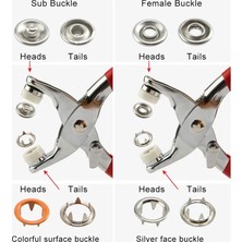 Sungur's Store Metal Çıtçıtlı Düğme Pensesi ve Düğmesi (25 Set)
