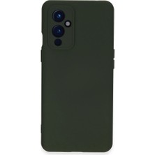 Sungur's Store One Plus 9 Kılıf Nano Içi Kadife Silikon - Koyu Yeşil