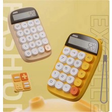 Sungur's Store Sevimli Kare Tuşlu 10 Haneli Ldc Ekran Hesap Makinası Pembe